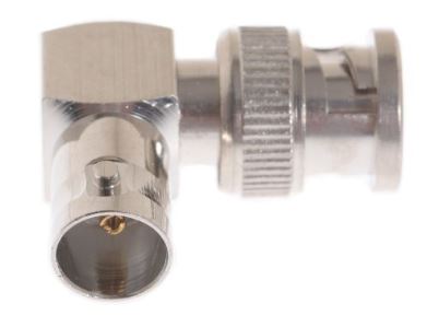 DRF-12-4002   BNC Male to BNC Female Right-Angle Adapter
