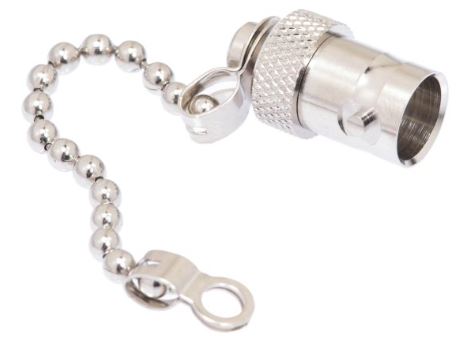 DRF-12-7002 BNC Male Dust Cap with Chain