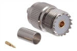 DRF-23-2001 UHF Female Crimp Connector - RG8/X & LMR-240