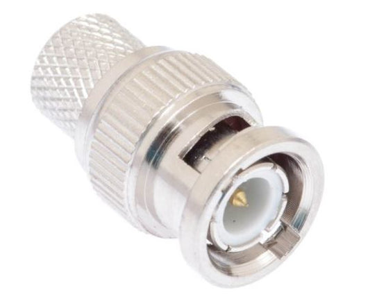 DRF-12-1016   BNC Male Crimp Connector - RG8, RG11 & RG213 PVC