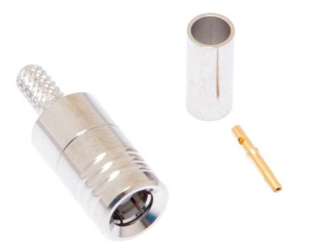 DRF-20-1002 SMB Male Crimp Connector - RG174 & LMR-100