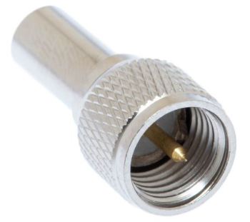 DRF-24-1001 Mini UHF Male Crimp Connector - RG58, RG141 & LMR-195