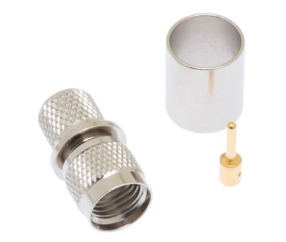 DRF-24-1003 Mini-UHF Male Crimp Connector - LMR-400