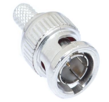 DS-3028-CMS BNC Male Crimp Connector - RG59 & RG62 Plenum