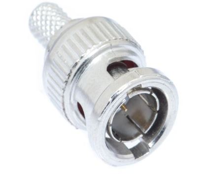 DS-324-CMS   BNC Male Crimp Connector - RG59 & RG62 Plenum