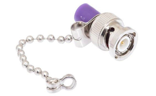 DS-377-CMS   BNC Male Terminator with Grounding Chain - .5 Watt - 75 Ohm