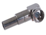 DRF-14-1002   F-Type Right Angle Crimp Connector - RG59