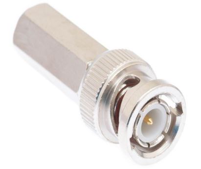 DRF-12-1014   BNC Male Twist-On Connector - RG58 Plenum