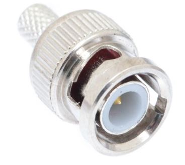 DS-311-CMS   BNC Male Crimp Connector - RG59 & RG62 PVC 20 Awg Center Pin